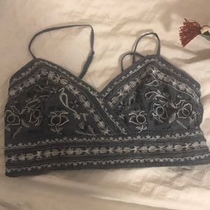 An American Eagle embroidered crop too